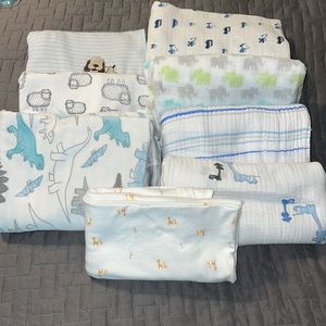 Lightweight baby blankets.
